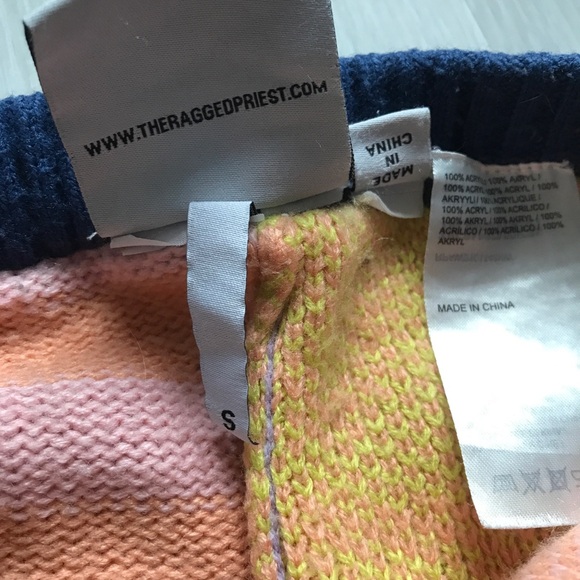 THE RAGGED PRIEST WOMENS PANTS KNIT PATCHWORK WORK SMALL - Picture 10 of 14